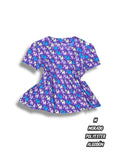 Casaca - Morado, estampado elefantes (Talla M)