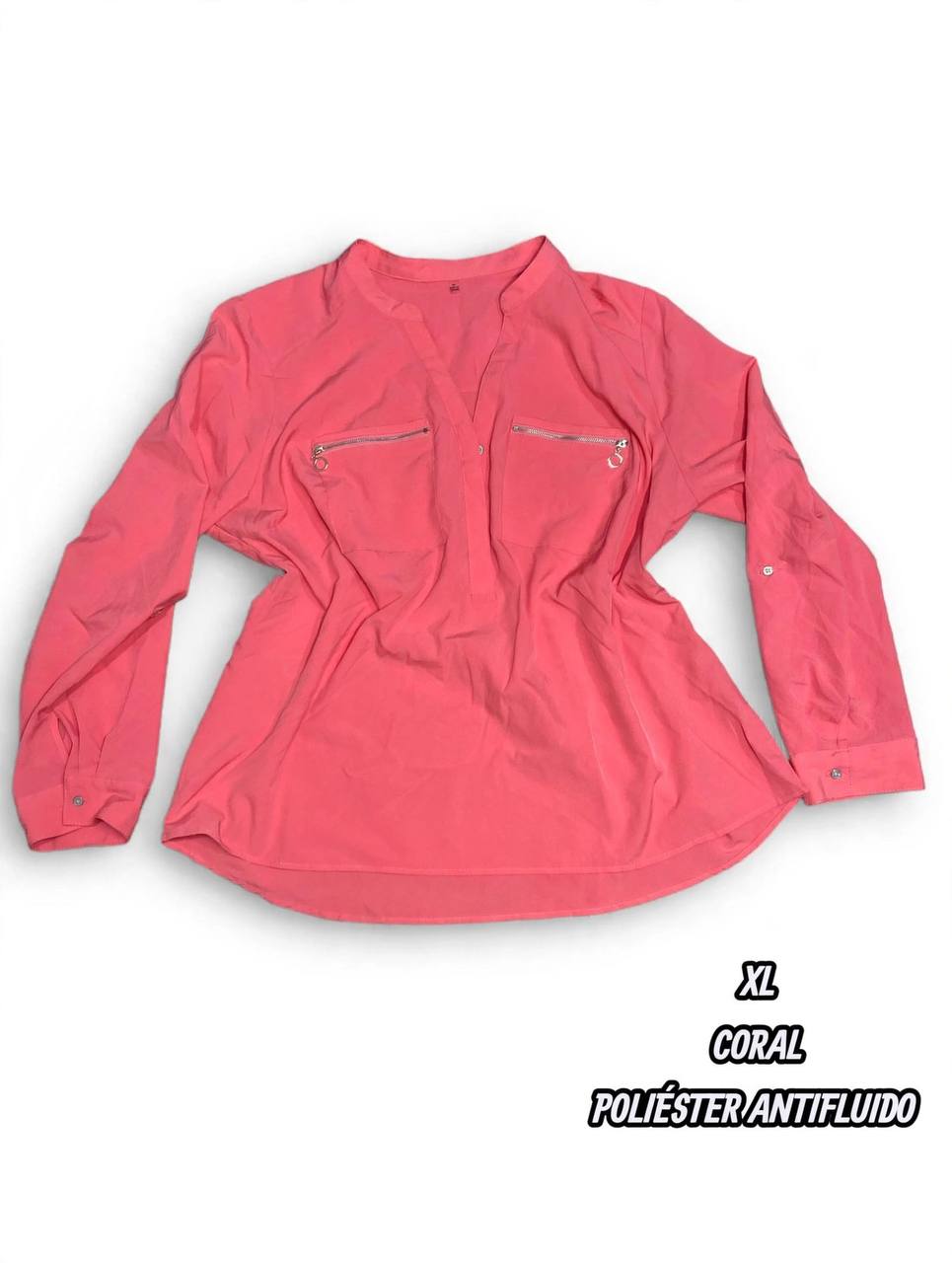 Casaca - Coral, Antifluido (Talla XL)