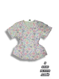 Casaca Scrubs - Estampado floral pastel (Talla M)
