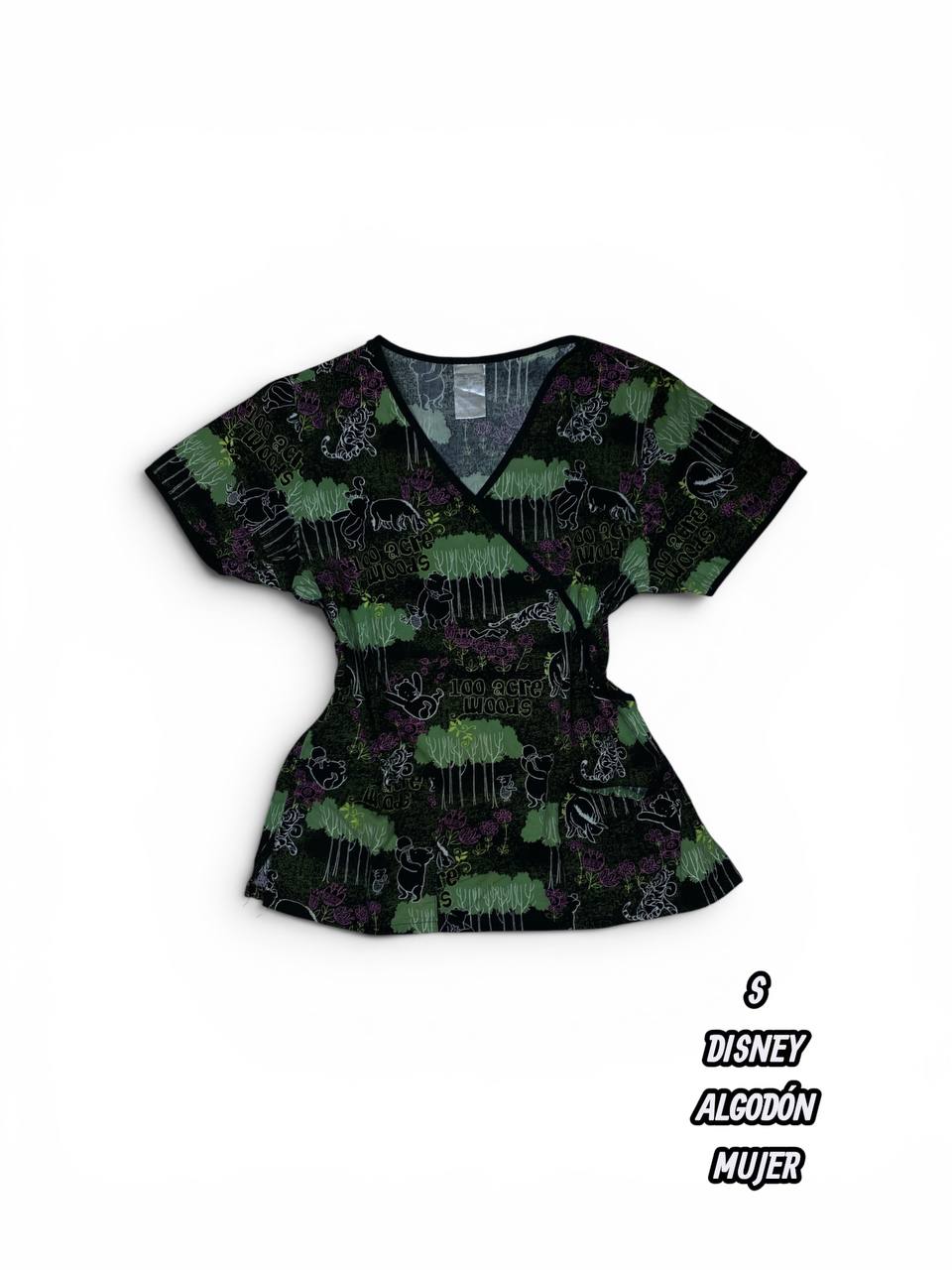 Casaca Disney - Estampado Winnie the Pooh, negro/verde (Talla S)