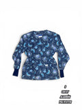 Casaca Crest - Estampado lunas y estrellas, azul marino (Talla S)
