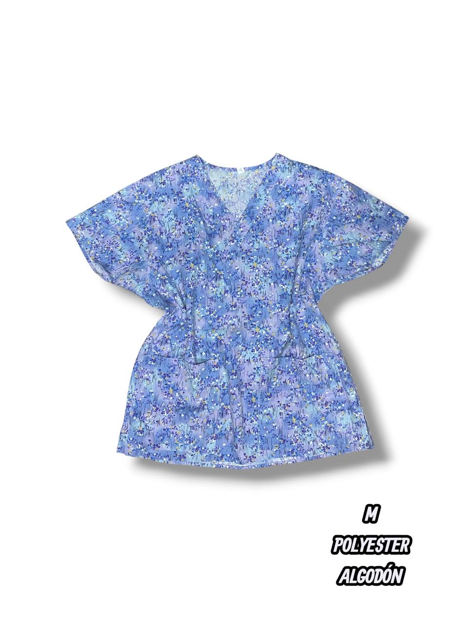 Casaca - Estampado floral azul (Talla M)