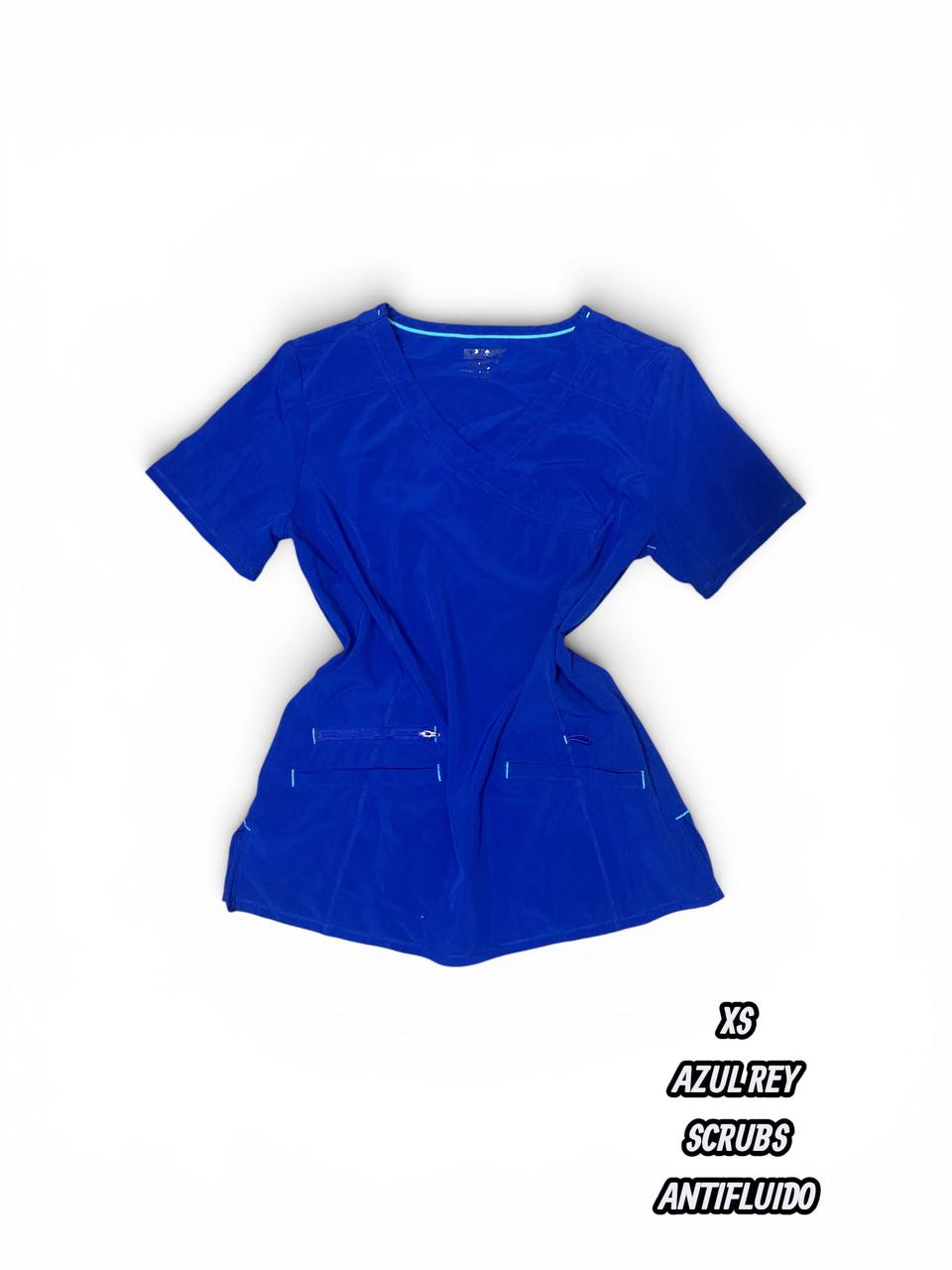 Casaca Scrubs - Azul Rey, antifluido (Talla XS)