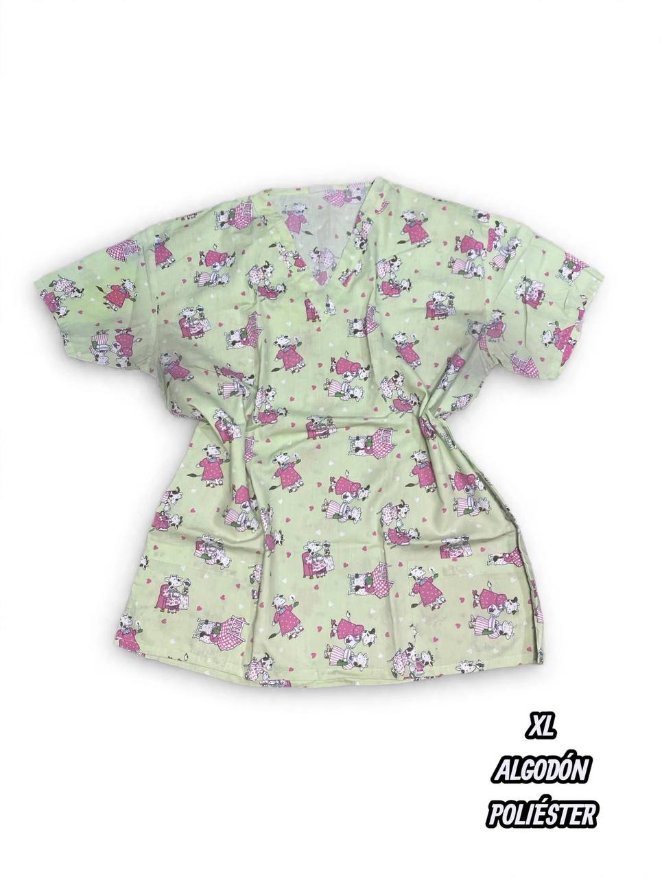 Casaca Estampada Vaquitas (Talla XL)