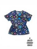 Casaca Tafford - Estampado copos de nieve multicolor (Talla L)