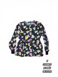 Casaca Cherokee - Estampado floral negro y rosa (Talla S)