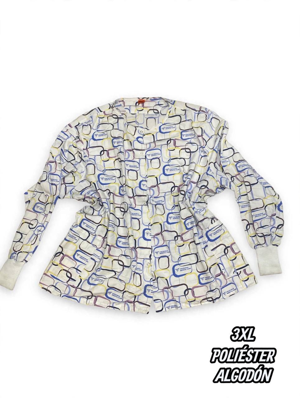 Casaca Estampada Geom&eacute;trica (Talla 3XL)