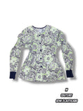 Casaca Couture - Estampado floral verde/negro/blanco (Talla M)