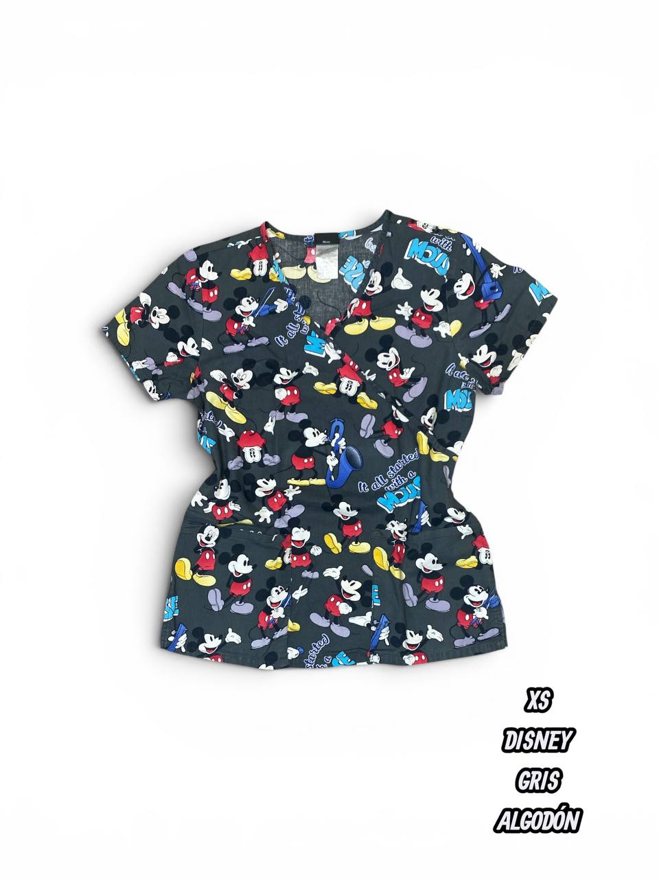 Casaca Disney Mickey Mouse - Gris estampado (Talla XS)