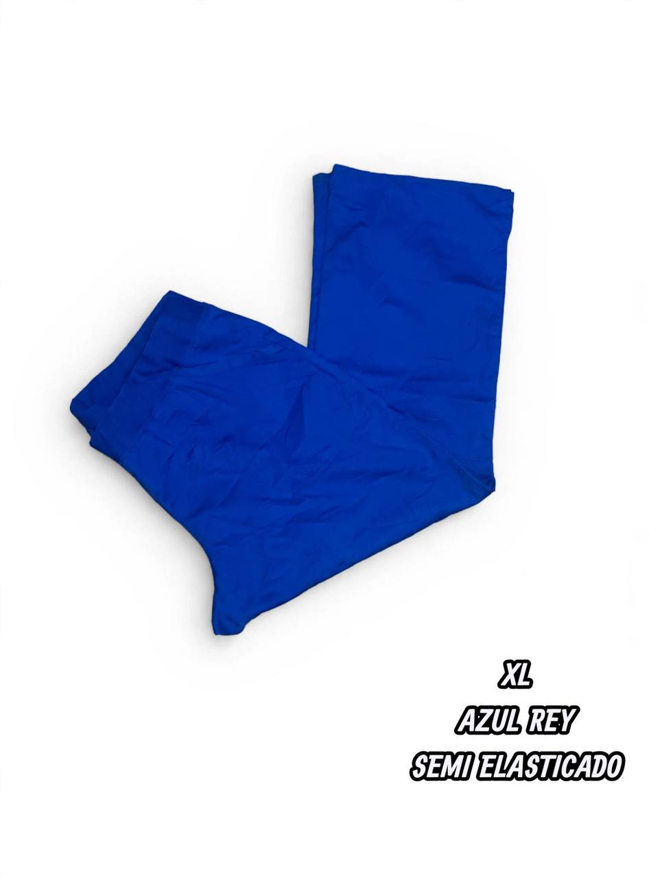 Pantalon - Azul Rey, Semi Elasticado (Talla XL)
