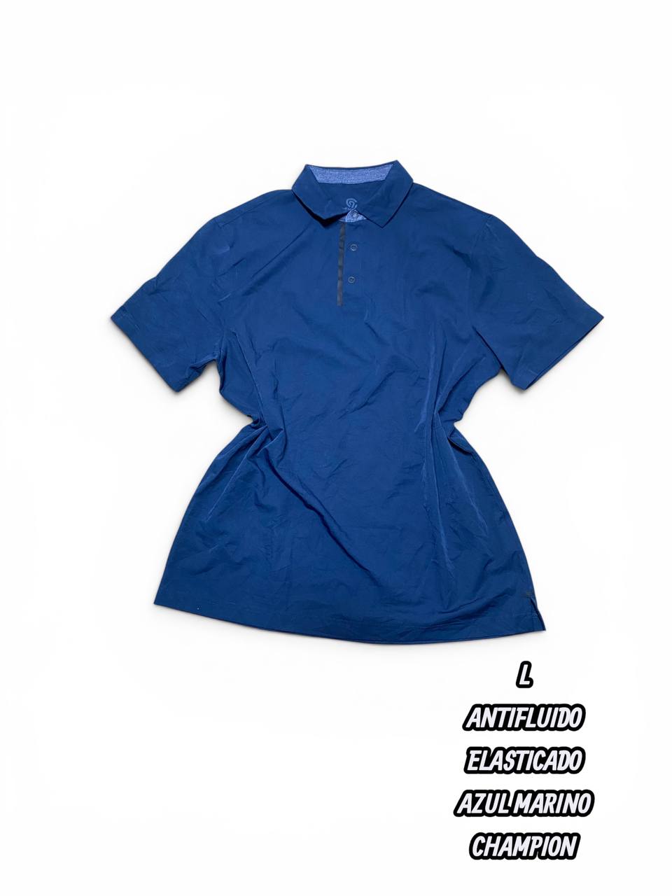 Casaca tipo polo Champion - Azul Marino (Talla L)