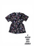 Casaca Cherokee - Estampado floral negro y rosa (Talla S)