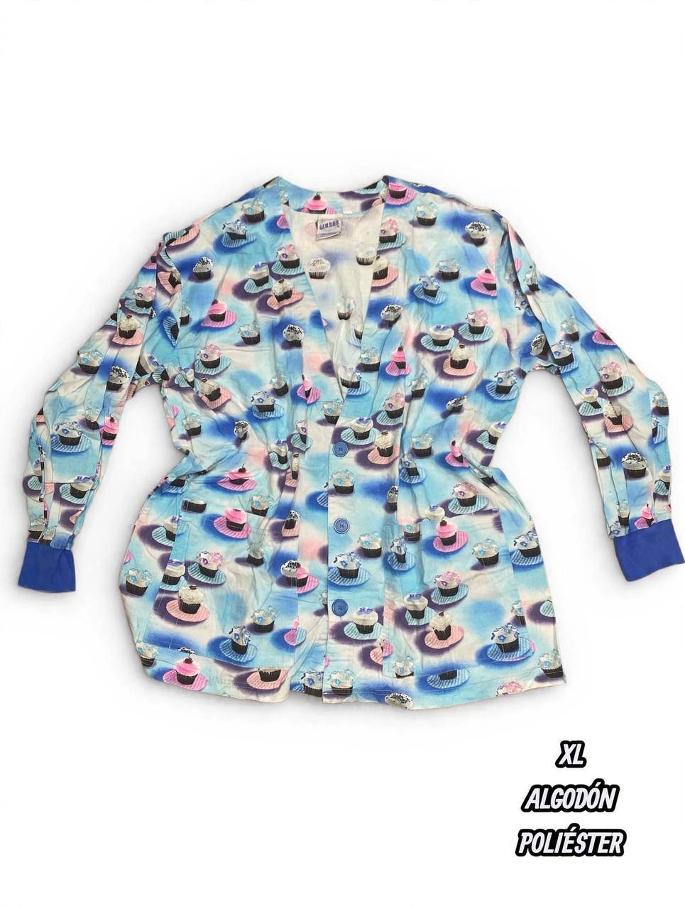 Chaqueta Estampada Cupcakes (Talla XL)